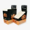 stadium cut counter display boxes printed with black and orange ink
