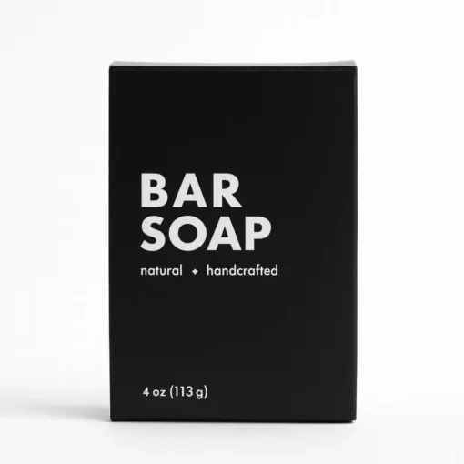 Premium Soap Box Solutions: Half Soap Boxes & Kraft Soap Boxes 7 black soap bar packaging box