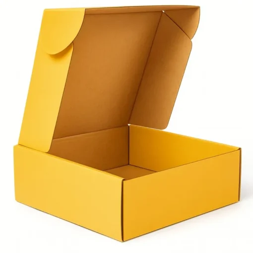 Custom Cardboard Boxes | Personalized & Durable 5 vibrant mustard color cardboard box