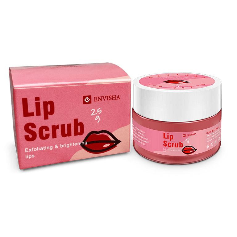 custom printed lip scrub jar packaging box
