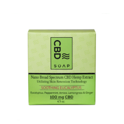 4.5oz cbd soap green packaging box