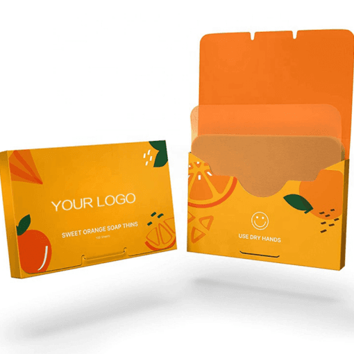 customizable full color printed pocket for soaps