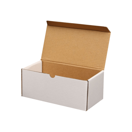 custom sized plain white shipping box