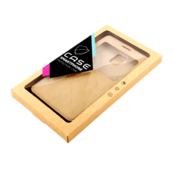 kraft box with see through window