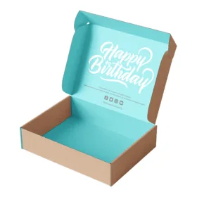Custom Printed Product Packaging Boxes 7 kraft cardboard boxes in roll end tuck front shape