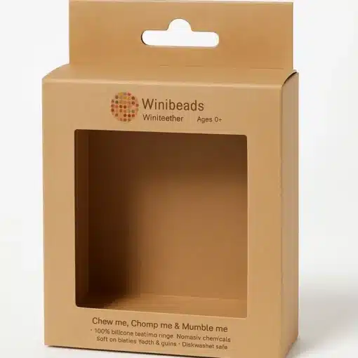 Custom Printed Kraft Boxes Packaging 6 kraft box with window cutout