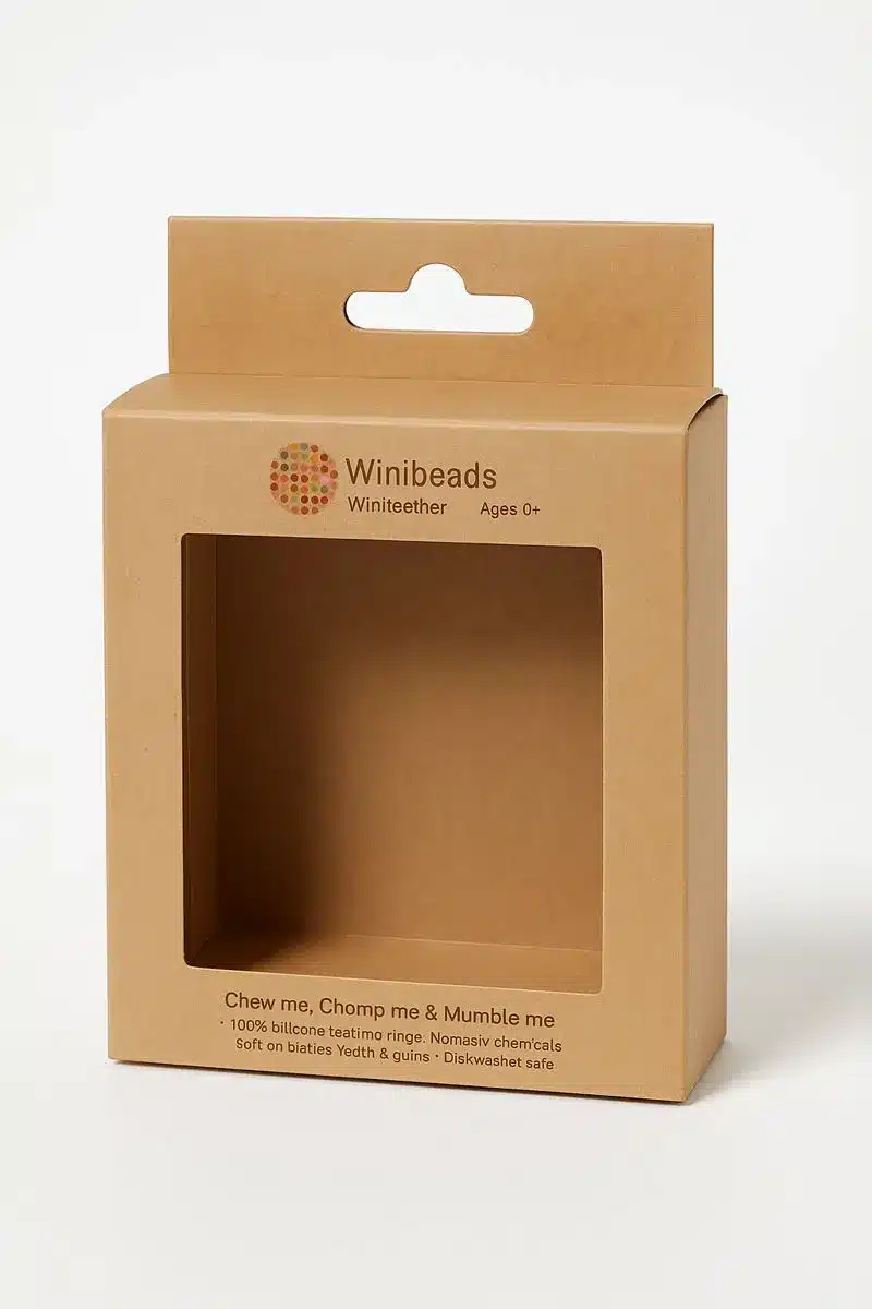 Custom Printed Kraft Boxes Packaging 3 kraft box with window cutout