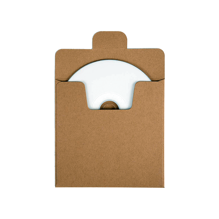 kraft paperboard cd sleeve packaging