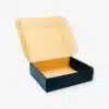 plain black corrugated mailer box