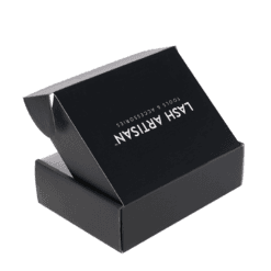 glossy black printed corrugated box