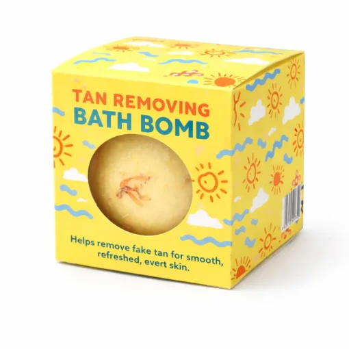 Custom Bath Bomb Packaging Boxes 7 yellow bath bomb packaging box printed with a pattern