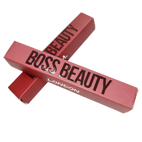 packaging box for cosmetic tubes with emboss lettering