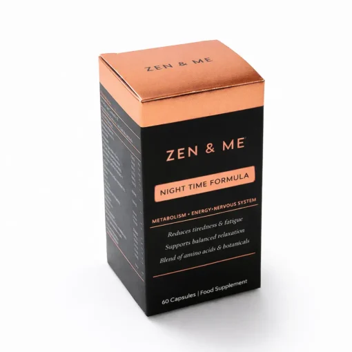 metallic cooper and black cosmetic packaging box