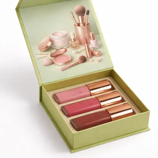 pistachio green box for cosmetic boxes packaging