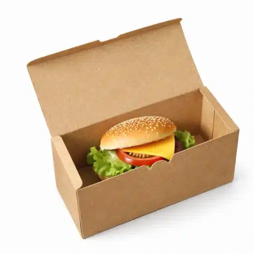 kraft material food packaging box