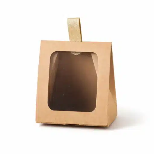 kraft candy box with window