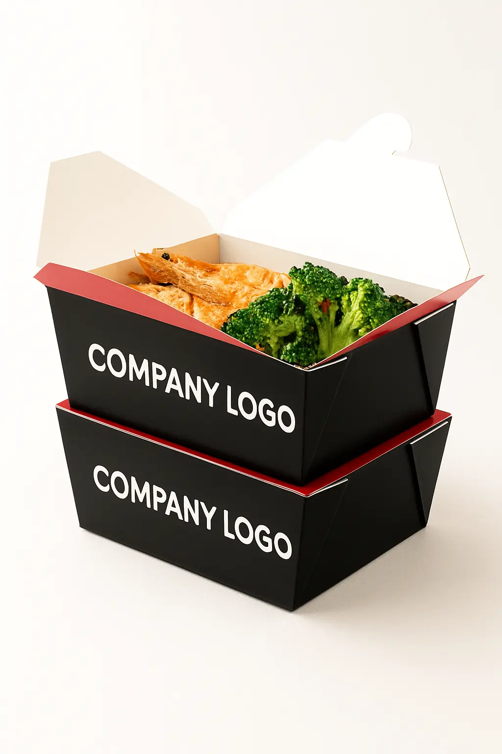 Chinese Take Out Boxes 2 black and red takeout box