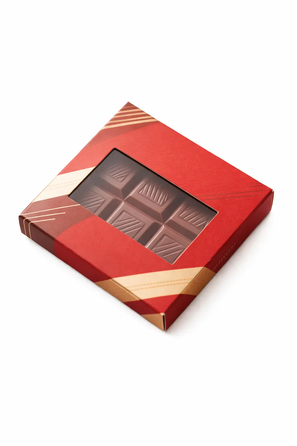 Custom Chocolate Boxes 4 chocolate box with pvc window