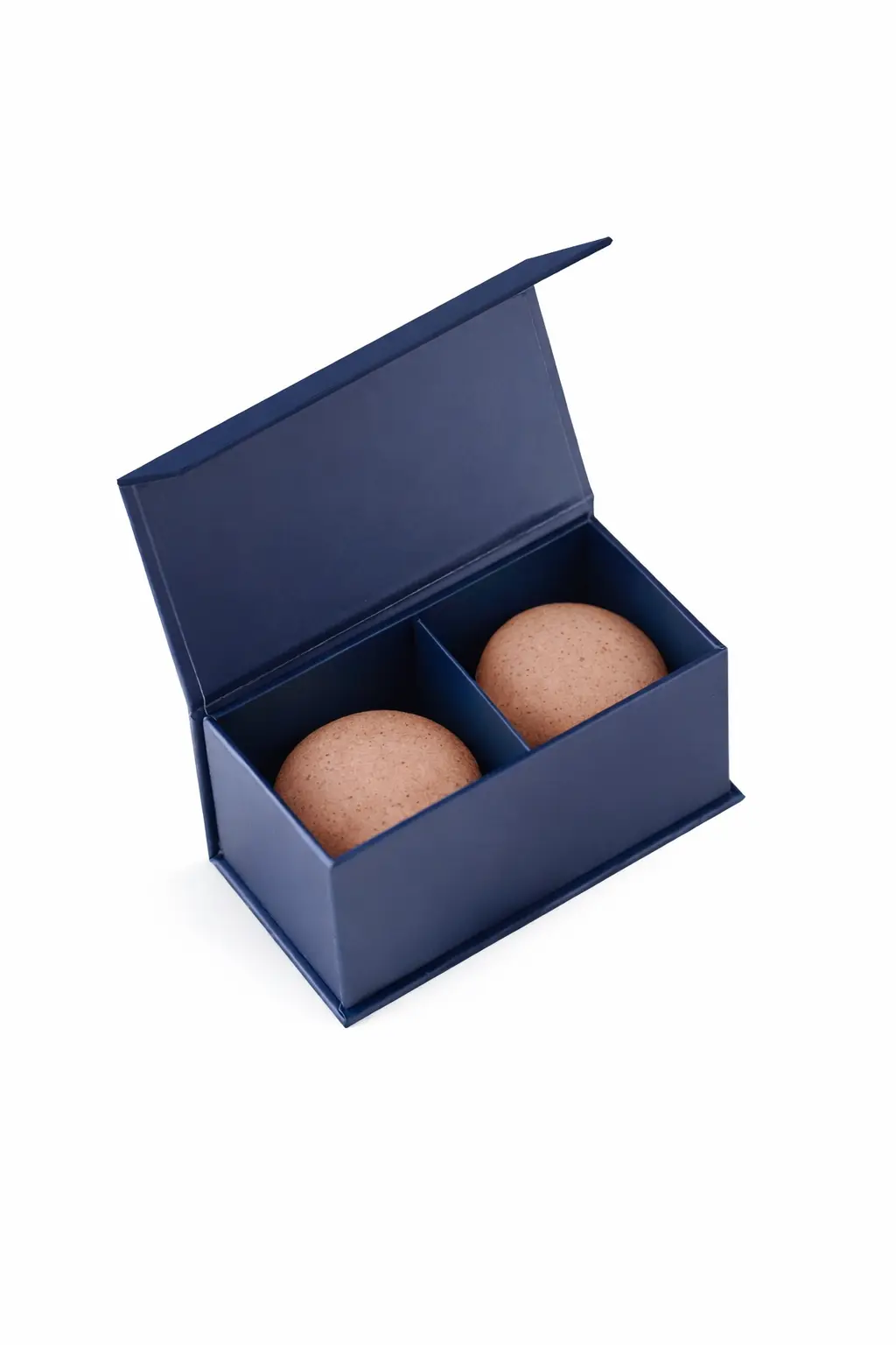 Custom Chocolate Boxes 3 navy blue magnetic box for packing two chocolates