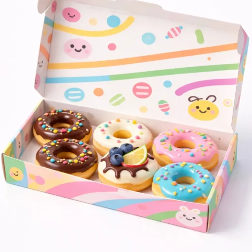 packaging box for 6 donuts