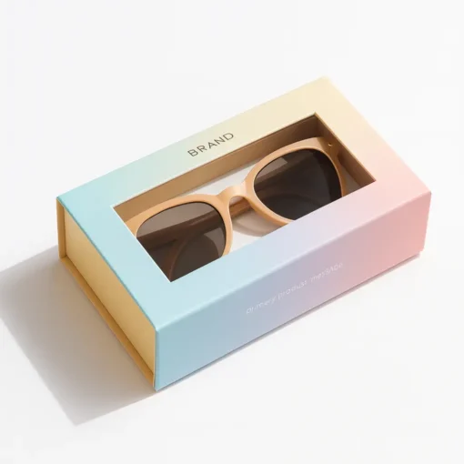 magnetic box with window for sunglasses