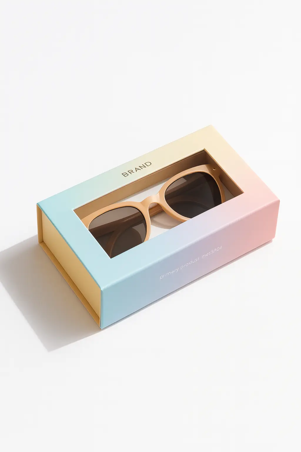 Sunglasses Packaging Boxes 1 magnetic box with window for sunglasses