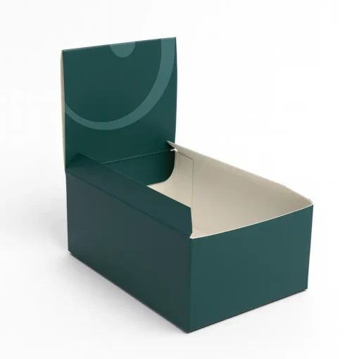 Customizable CBD Display Boxes 6 deep green display box for retail counters