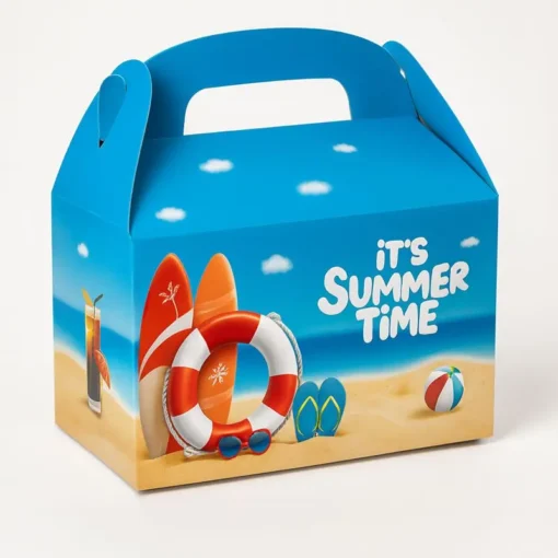 blue gable box with summer vibes