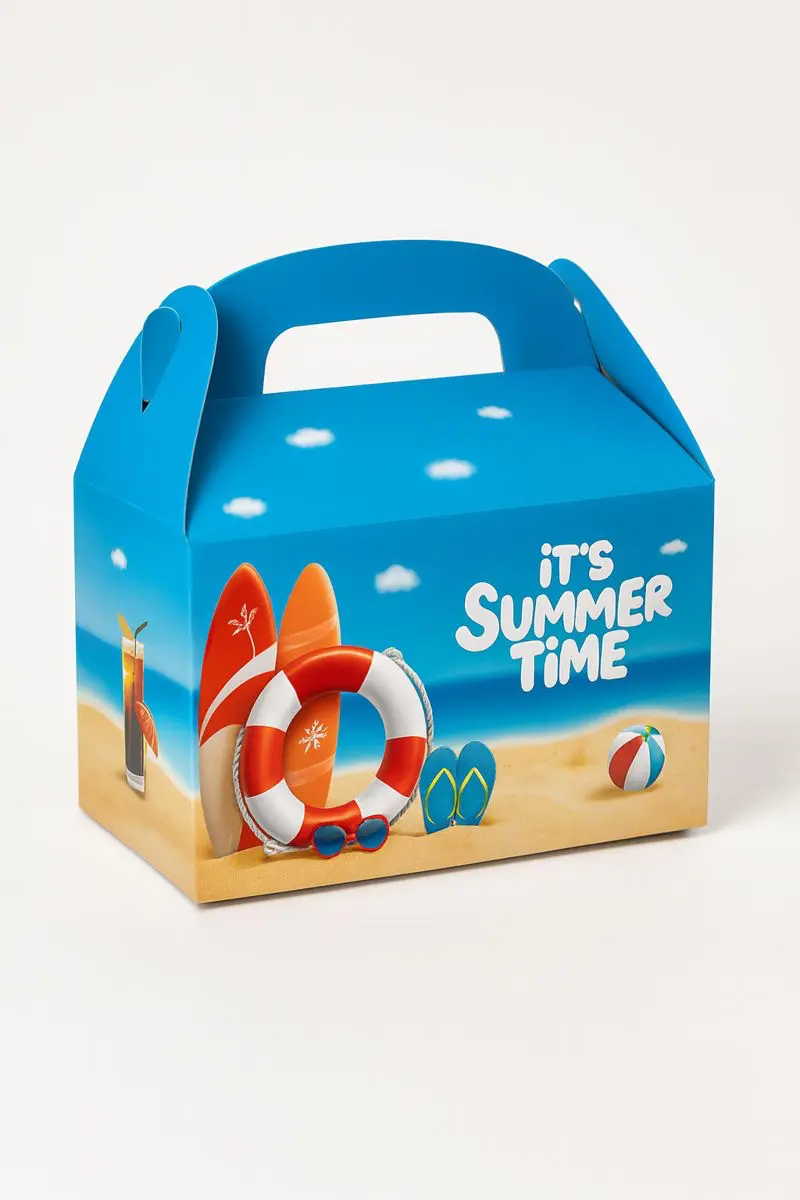 Custom Window Gable Boxes 1 blue gable box with summer vibes