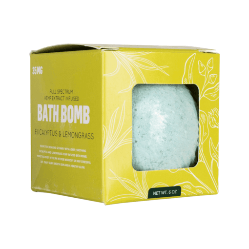 6oz single bath bomb box in acid gold color