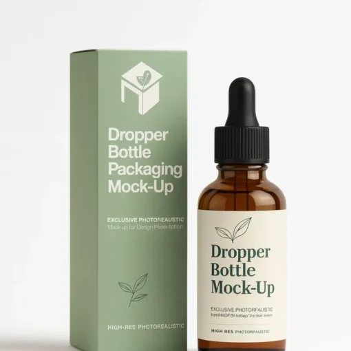 essential oil box and bottle