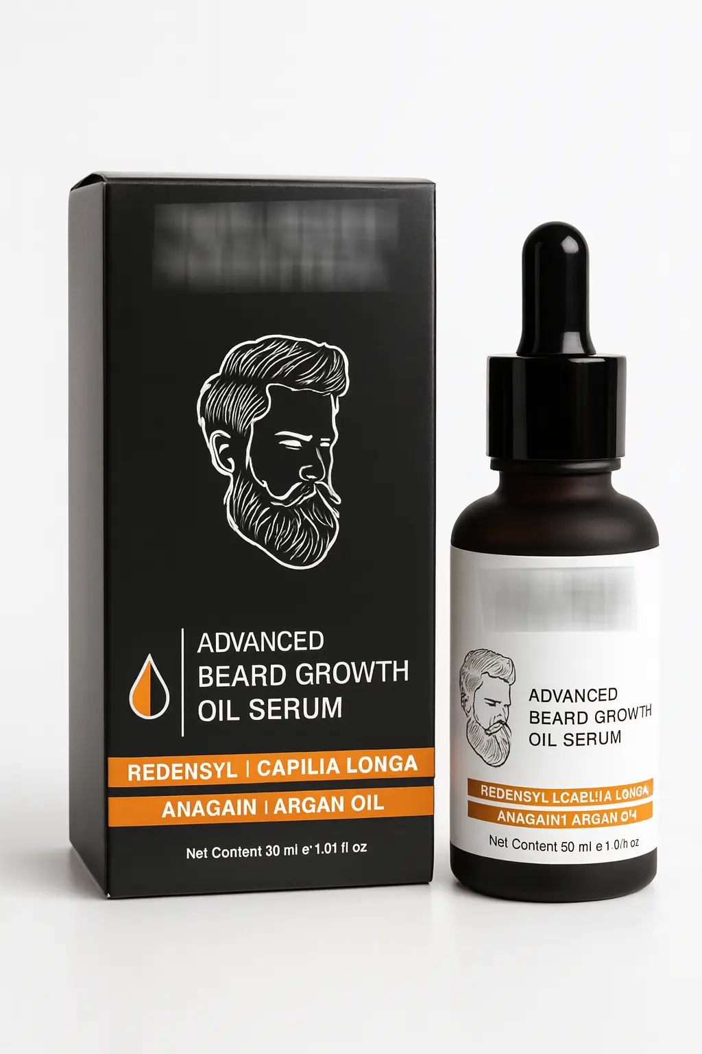 Custom Beard Oil Packaging Boxes – Made for Your Brand 3 customized shape, customized printing black beard oil packaging box for glass dropper bottle with eye dropper