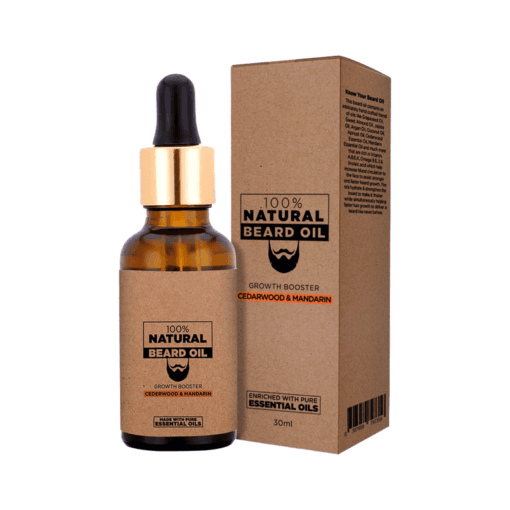 beard oil packaging and label design