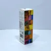 Vibrantly designed boxes for dropper bottles showcasing a colorful layout with product details and creative branding elements