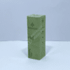 custom rectangular packaging box with a clean green background printing suitable for essential oil bottles