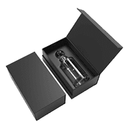 matte black magnetic rigid box with custom insert
