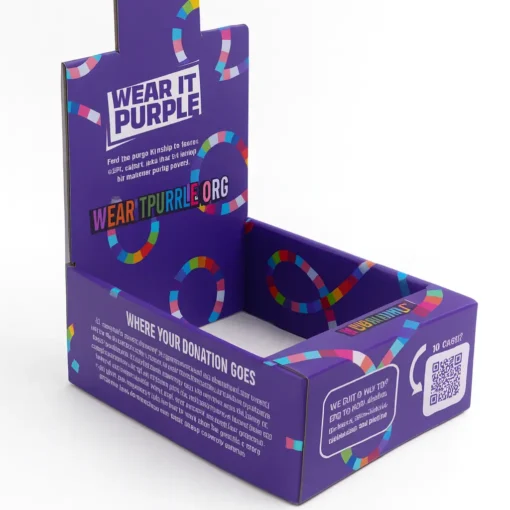 custom printed shelf ready display tray