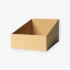 plain brown shelf ready display
