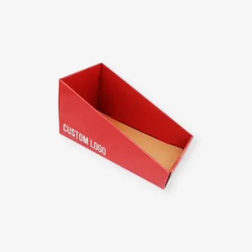 Custom Shelf Ready Packaging 9 red stadium cut shelf ready display