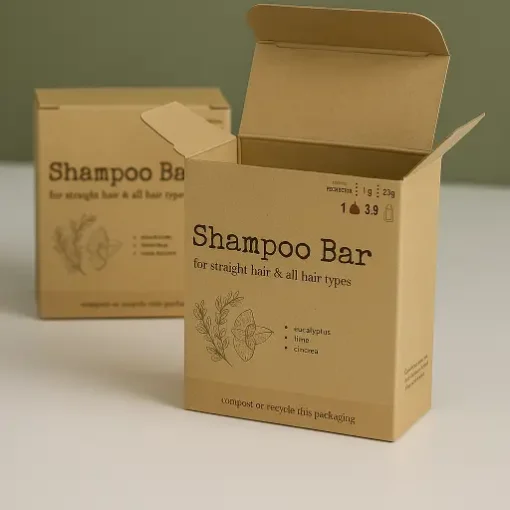 Custom Kraft Soap Boxes 5 custom kraft soap bar box opened