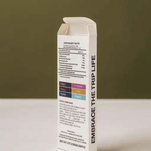 Straight Tuck End Boxes 5 white straight tuck end box ingredients panel