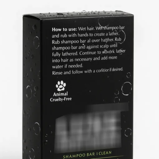 custom printed black straight tuck end box in matte lamination making it water resistant