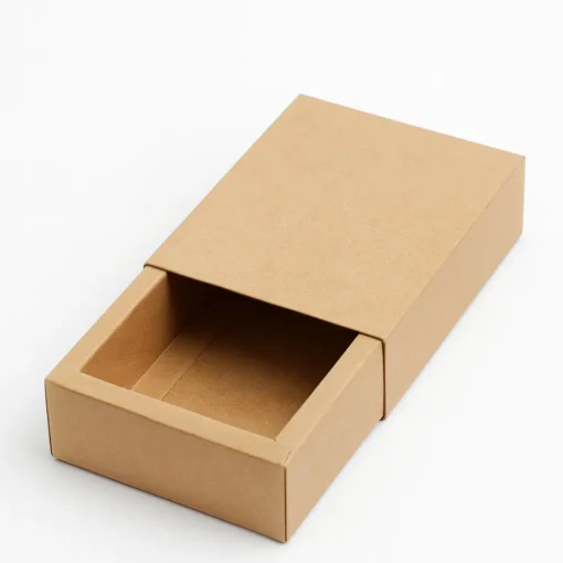 Custom Kraft Soap Boxes 8 non printed kraft material sleeve box