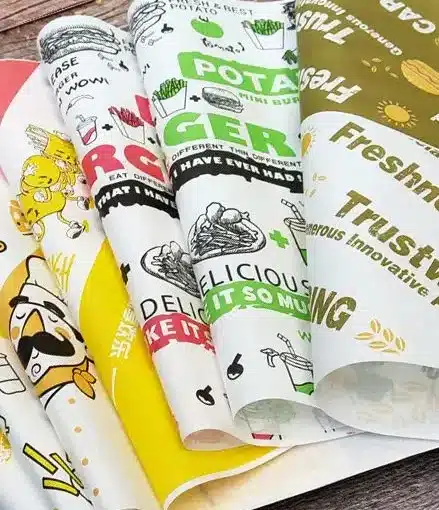 colorful printed deli paper sheets