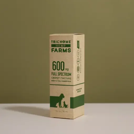 reverse tuck end box for pet tincture